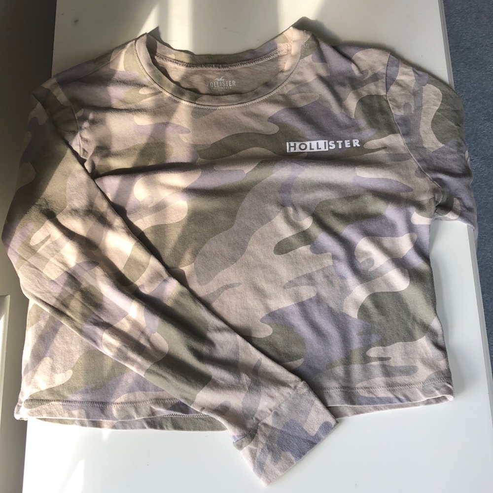 long sleeve hollister camo t-shirt